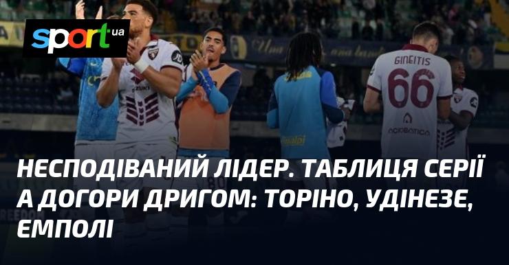 Неочікуваний фаворит. Таблиця Серії A перевернута: Торіно, Удінезе, Емполі.