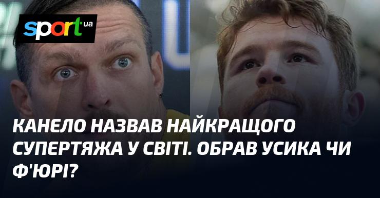 Канело визначив, хто є найкращим важковаговиком у світі. Чи віддав він перевагу Усикові, чи все ж Ф'юрі?